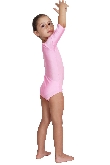 BODY DANZA LYCRA MANICA TRE QUARTI ROSA BABY